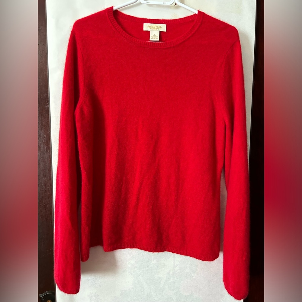 Peck & Peck 100% cashmere 2-ply sweater, XL